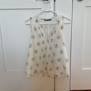 Abercrombie vneck floral tank